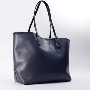 COACH TOTE (NAVY BLUE)